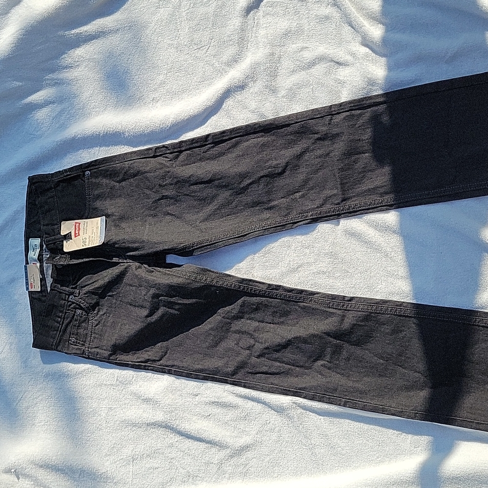 Levi's 505 regular black jeans